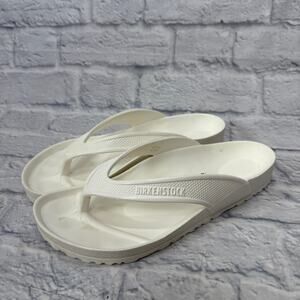 Birkenstock Honolulul Flip Flops White Size 41 Womens 10 Mens 8 Unisex Eva